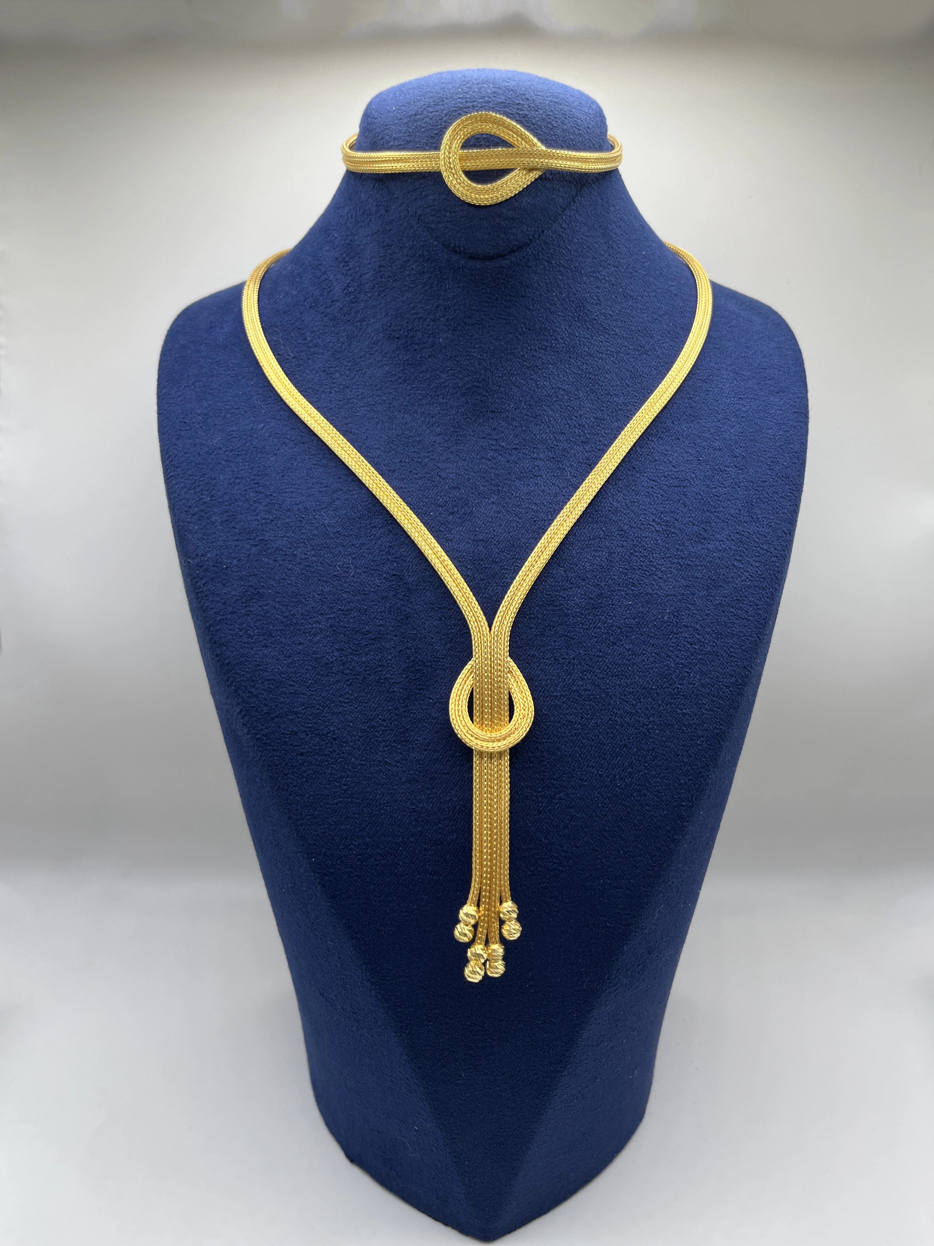 Altın Kaplamalı Dorika Gümüş Set (Küpesiz)