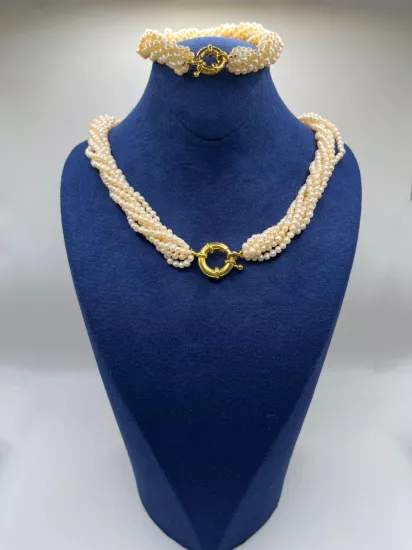 Doğal Kum İncili Set