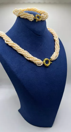 Doğal Kum İncili Set